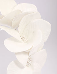 Faux Leather Large Petal Fascinator - link has visual effect only