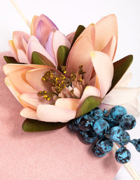 Blush Flower Quill Pillbox Fascinator - link has visual effect only