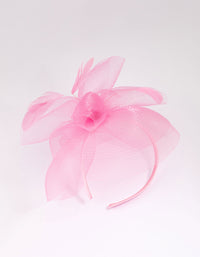 Pink Feather Fasincator Headband - link has visual effect only