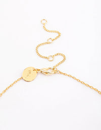 Gold Plated Mini Freshwater Pearl Disc Station Necklace - link has visual effect only