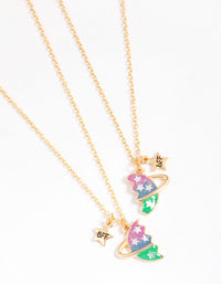 Gold Planet Bestie Necklace Pack - link has visual effect only