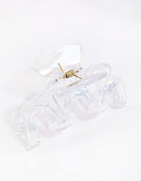 Iridescent Wavy Hair Claw Clip - link has visual effect only