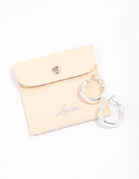 Silver Core Clean Hoop Earrings & Polishing Set - link has visual effect only