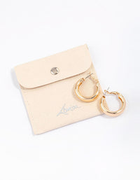 Gold Core Clean Hoop Earrings & Polishing Set - link has visual effect only