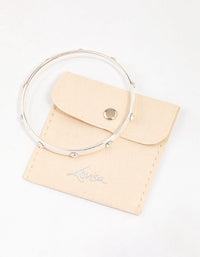 Silver Diamante Inlay Bangle & Polishing Set - link has visual effect only