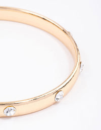 Gold Diamante Inlay Bangle & Polishing Set - link has visual effect only