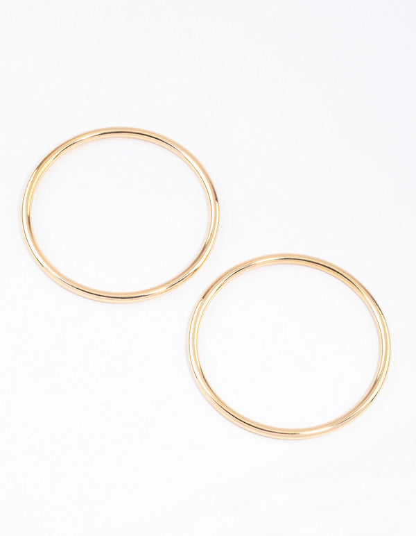 Gold Plain Bangle & Polishing Set