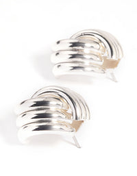 Silver Plated Knotted Stud Earrings - link has visual effect only