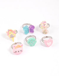 Kids Unicorn Sweet Ring 6-Pack - link has visual effect only