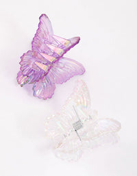 Kids Butterfly Hair Claw Pack - link has visual effect only