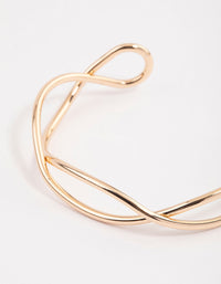 Gold Interwoven Wrist Cuff - link has visual effect only