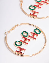 Gold HoHo Hoop Earrings - link has visual effect only