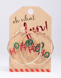 Gold HoHo Hoop Earrings - link has visual effect only