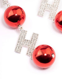 Silver HoHo Bauble Drop Earrings - link has visual effect only