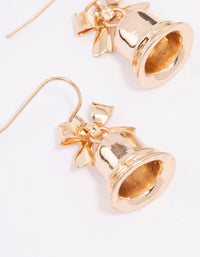 Gold Bell Drop Earrings - link has visual effect only