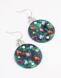 Diamante Bauble Drop Earrings - link has visual effect only