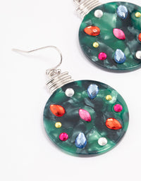 Diamante Bauble Drop Earrings - link has visual effect only