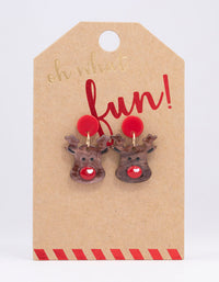 Mini Reindeer Drop Earrings - link has visual effect only