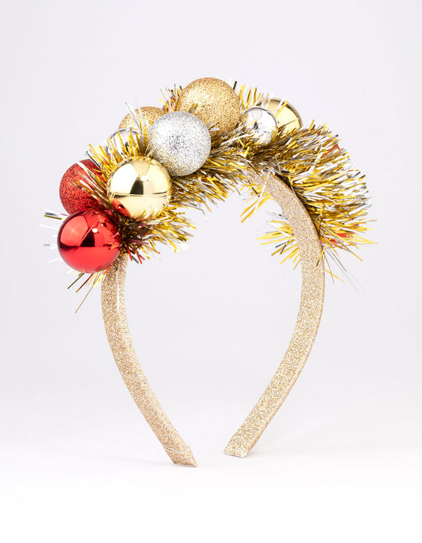 Bauble & Christmas Tinsel Headband