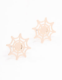 Gold Spiderweb Stud Earrings - link has visual effect only