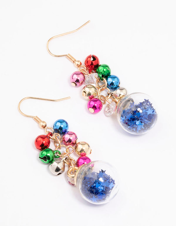 Christmas Bell Shaker Drop Earrings