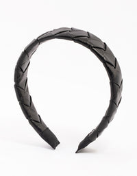 Black Braided Padded Headband - link has visual effect only