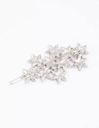 Silver Marquise Flower Hair Clip - link has visual effect only