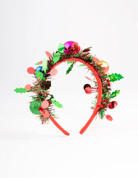 Kids Christmas Tinsel Bauble Headband - link has visual effect only