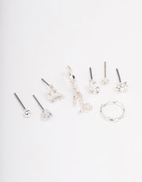 Silver Plated Capricorn Earring Pack - link has visual effect only