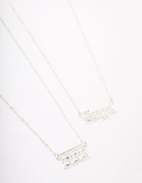 Silver Plated Angel Number '555' Necklace Pack - link has visual effect only