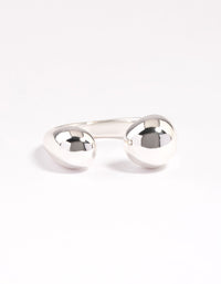 Silver Plated Open Sphere Ring - link has visual effect only