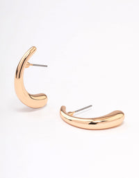 Gold Small Huggie Earrings - link has visual effect only