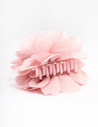 Blush Fabric Large Rose Hair Claw - link has visual effect only