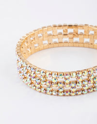 Gold Checkered Sparkle Bracelet - link has visual effect only