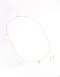 Gold Plated Sterling Silver Princess Jewellery Set - link has visual effect only