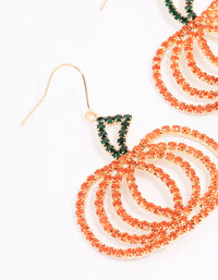 Gold Glamorous Pumpkin Drop Earrings - link has visual effect only