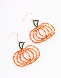 Gold Glamorous Pumpkin Drop Earrings - link has visual effect only