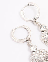 Rhodium Mini Skull Drop Earrings - link has visual effect only