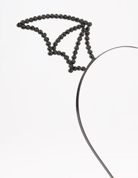 Black Bat Wing Beaded Headband - link has visual effect only