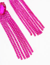 Pink Heart Cupchain Drop Earrings - link has visual effect only