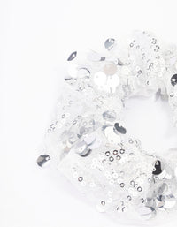 Fabric Mixed Size Sequin Hair Scrunchie - link has visual effect only