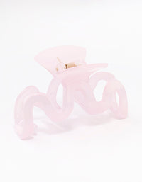 Lilac Wavy Hair Claw Clip - link has visual effect only