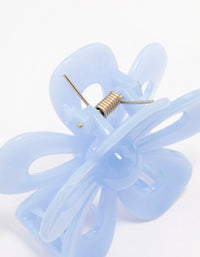 Blue Flower Hair Claw Clip - link has visual effect only