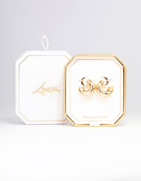 Gold Plated Small Hoop Earrings - link has visual effect only