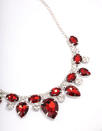 Red Multi Stone Short Necklace - link has visual effect only