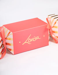 Pink & Gold Christmas Bon Bon Wrapping - link has visual effect only