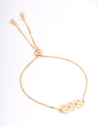 Gold Plated 888 Angel Number Bracelet - link has visual effect only