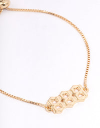 Gold Plated 888 Angel Number Bracelet - link has visual effect only