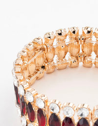 Gold Marquise Stone Bracelet - link has visual effect only