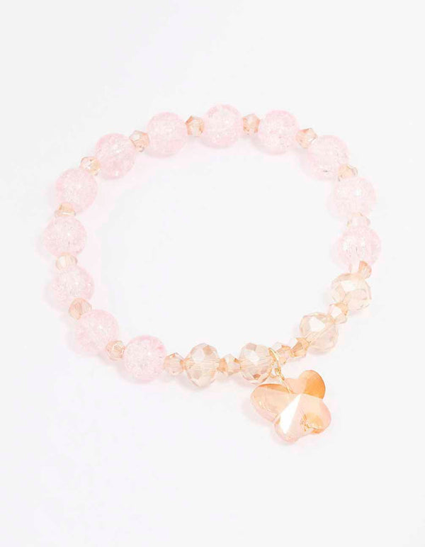 Pink beaded deals bracelet